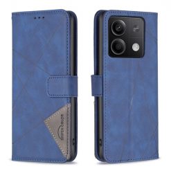 Lacné Kryty | Knižkové puzdro Rhombus modré – Xiaomi Redmi Note 13 (4G) | Lacné Kryty
