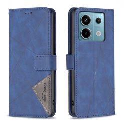 Lacné Kryty | Knižkové puzdro Rhombus modré – Xiaomi Redmi Note 13 Pro 5G / Poco X6 5G | Lacné Kryty