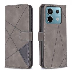 Knižkové puzdro Rhombus sivé – Xiaomi Redmi Note 13 Pro 5G / Poco X6 5G | Lacné Kryty Lacné Kryty | Knižkové puzdro Rhombus sivé – Xiaomi Redmi Note 13 Pro 5G / Poco X6 5G | Lacné Kryty