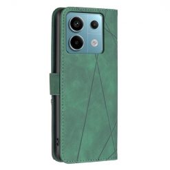 Knižkové puzdro Rhombus zelené – Xiaomi Redmi Note 13 Pro 5G / Poco X6 5G | Lacné Kryty Lacné Kryty | Knižkové puzdro Rhombus zelené – Xiaomi Redmi Note 13 Pro 5G / Poco X6 5G | Lacné Kryty
