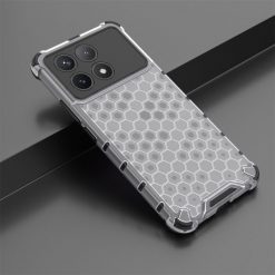 Lacné Kryty | Odolný kryt Honeycomb Armor transparentný – Xiaomi Poco X6 Pro | Lacné Kryty