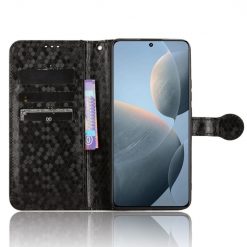 Peňaženkové puzdro Honeycomb Dot Texture Case čierne – Xiaomi Poco X6 Pro | Lacné Kryty Lacné Kryty | Peňaženkové puzdro Honeycomb Dot Texture Case čierne – Xiaomi Poco X6 Pro | Lacné Kryty