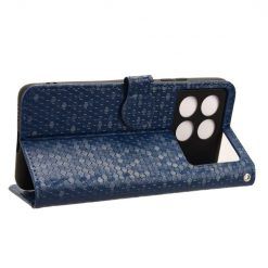 Lacné Kryty | Peňaženkové puzdro Honeycomb Dot Texture Case modré – Xiaomi Poco X6 Pro | Lacné Kryty