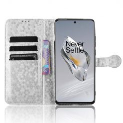 Peňaženkové puzdro Honeycomb Dot Texture Case strieborné – OnePlus 12 | Lacné Kryty Lacné Kryty | Peňaženkové puzdro Honeycomb Dot Texture Case strieborné – OnePlus 12 | Lacné Kryty