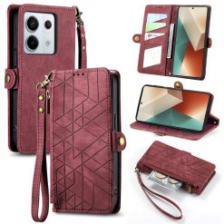 Lacné Kryty | Peňaženkové puzdro Purse case červené – Xiaomi Redmi Note 13 Pro (4G) | Lacné Kryty