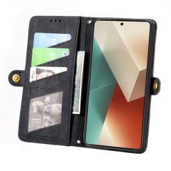 Lacné Kryty | Peňaženkové puzdro Purse case čierne – Xiaomi Redmi Note 13 Pro (4G) | Lacné Kryty