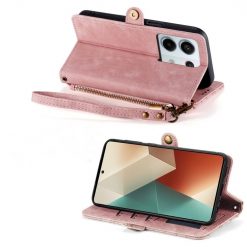 Peňaženkové puzdro Purse case ružové – Xiaomi Redmi Note 13 Pro (4G) | Lacné Kryty Lacné Kryty | Peňaženkové puzdro Purse case ružové – Xiaomi Redmi Note 13 Pro (4G) | Lacné Kryty