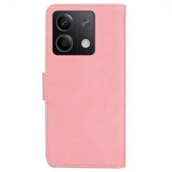 Lacné Kryty | Peňaženkové puzdro Solid bledoružové – Xiaomi Redmi Note 13 5G | Lacné Kryty