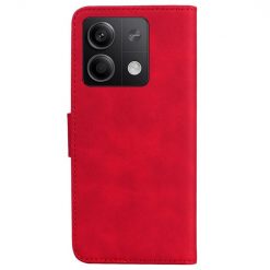 Lacné Kryty | Peňaženkové puzdro Solid červené – Xiaomi Redmi Note 13 5G | Lacné Kryty