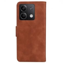 Lacné Kryty | Peňaženkové puzdro Solid hnedé – Xiaomi Redmi Note 13 5G | Lacné Kryty