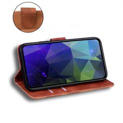 Lacné Kryty | Peňaženkové puzdro Solid hnedé – Xiaomi Redmi Note 13 5G | Lacné Kryty