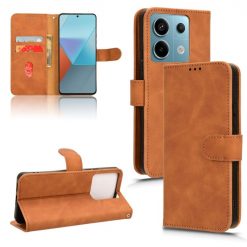 Lacné Kryty | Peňaženkové puzdro Solid hnedé – Xiaomi Redmi Note 13 Pro 5G / Poco X6 5G | Lacné Kryty