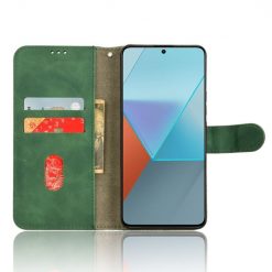 Lacné Kryty | Peňaženkové puzdro Solid zelené – Xiaomi Redmi Note 13 Pro 5G / Poco X6 5G | Lacné Kryty