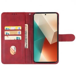 Lacné Kryty | Peňaženkové puzdro Splendid case červené – Xiaomi Redmi Note 13 (4G) | Lacné Kryty