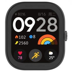 Lacné Kryty | Puzdro Splendid case čierne pre Xiaomi Redmi Watch 4 | Lacné Kryty