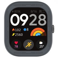 Puzdro Splendid case tmavosivé pre Xiaomi Redmi Watch 4 | Lacné Kryty Lacné Kryty | Puzdro Splendid case tmavosivé pre Xiaomi Redmi Watch 4 | Lacné Kryty