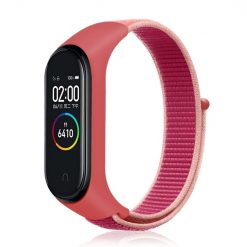Remienok Cloth Wristband oranžovo-ružový pre Xiaomi Smart Band 7