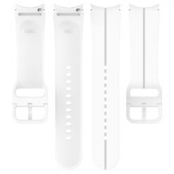 Lacné Kryty | Remienok Groove Wristband biely pre Samsung Galaxy Watch 6 Classic (43mm / 47mm) a Watch 6 (40mm / 44mm) | Lacné Kryty