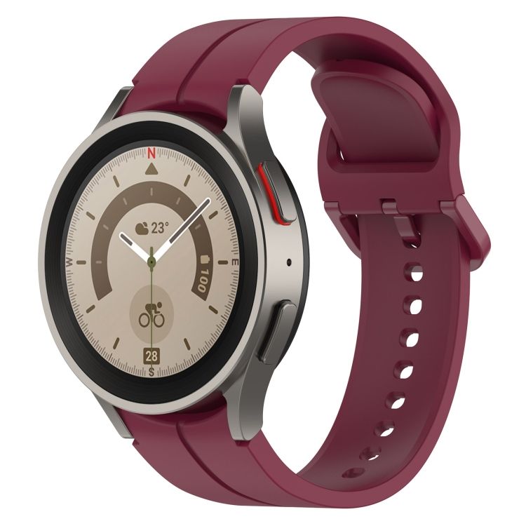 Remienok Groove Wristband bordový pre Samsung Galaxy Watch 6 Classic  a Watch 6 