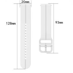 Lacné Kryty | Remienok Loop Wristband biely pre Samsung Galaxy Watch 6 Classic (43mm / 47mm) a Watch 6 (40mm / 44mm) | Lacné Kryty