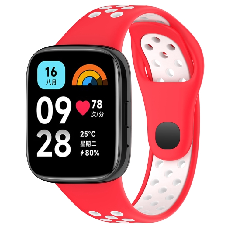 Remienok Sport Wristband červeno-biely pre Xiaomi Redmi Watch 3 Active