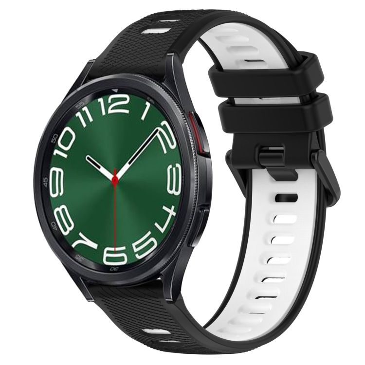 Remienok Sport Wristband čierno-biely pre Samsung Galaxy Watch 6 Classic  a Watch 6 
