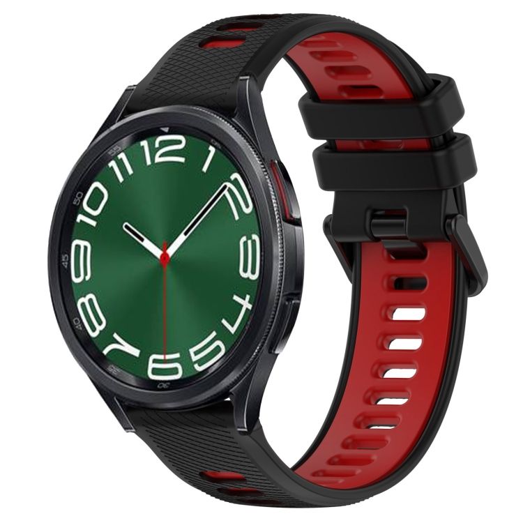 Remienok Sport Wristband čierno-červený pre Samsung Galaxy Watch 6 Classic  a Watch 6 