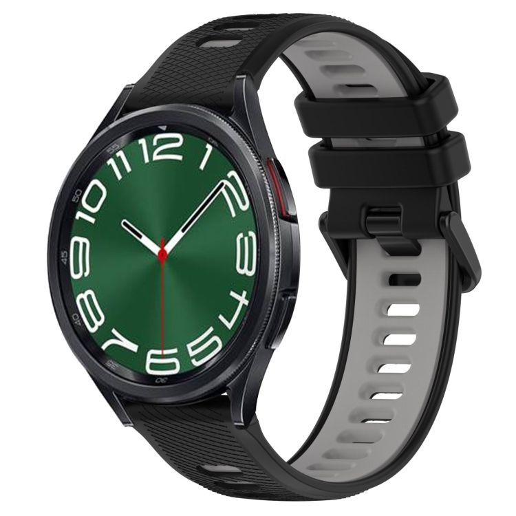 Remienok Sport Wristband čierno-sivý pre Samsung Galaxy Watch 6 Classic  a Watch 6 