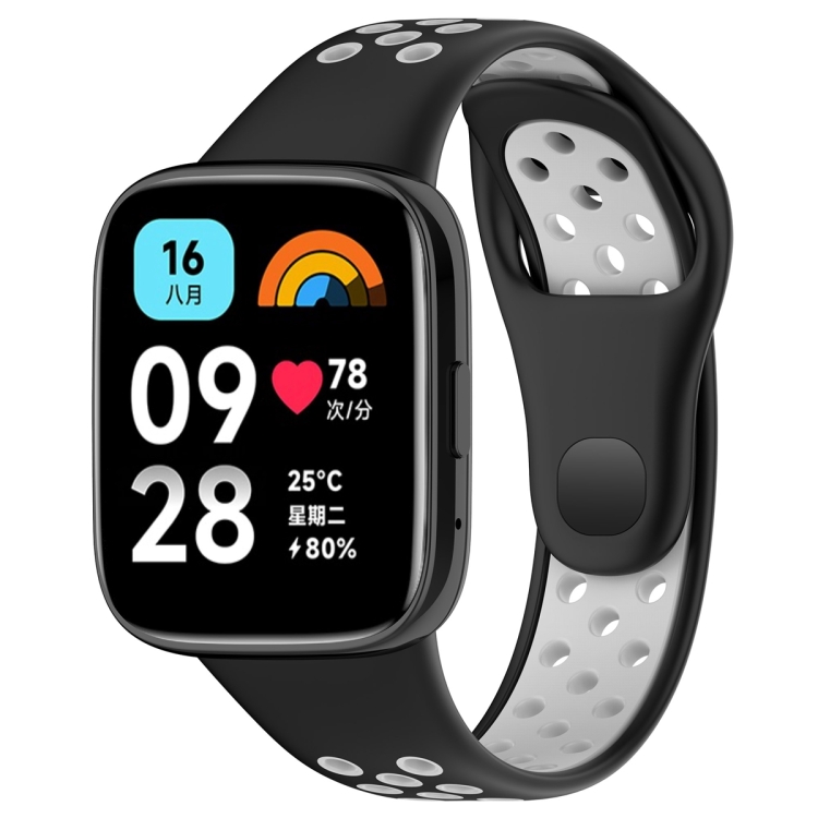 Remienok Sport Wristband čierno-sivý pre Xiaomi Redmi Watch 3 Active