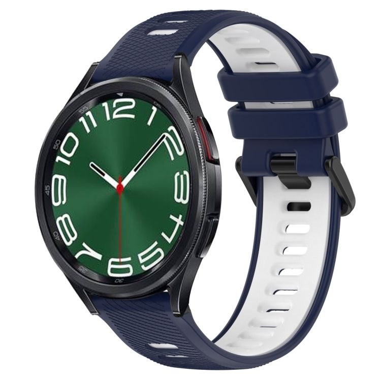Remienok Sport Wristband modro-biely pre Samsung Galaxy Watch 6 Classic  a Watch 6 