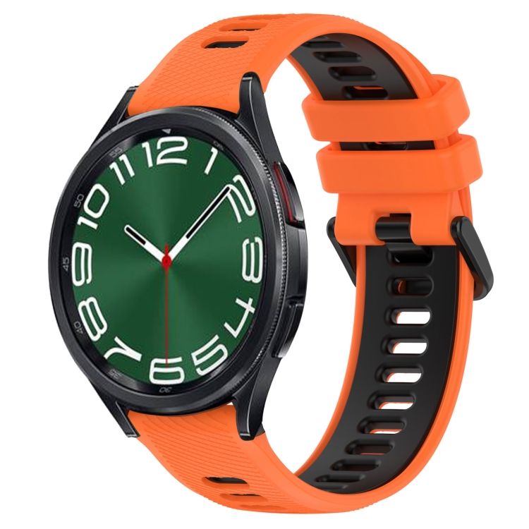 Remienok Sport Wristband oranžovo-čierny pre Samsung Galaxy Watch 6 Classic  a Watch 6 