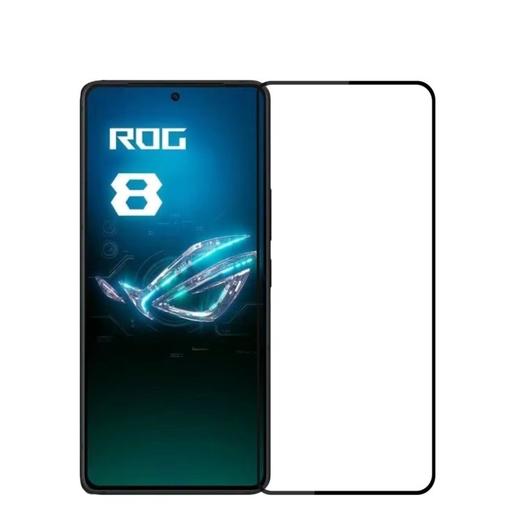 E-shop Tvrdené sklo celopovrchové čierne – Asus ROG Phone 8 / 8 Pro