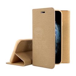 Lacné Kryty | Knižkové puzdro Luna Book zlaté – Samsung Galaxy A35 5G | Lacné Kryty