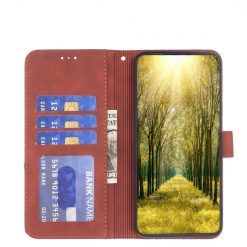 Lacné Kryty | Knižkové puzdro Rhombus hnedé – Infinix Hot 40i | Lacné Kryty