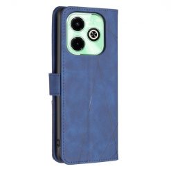 Knižkové puzdro Rhombus modré – Infinix Hot 40i | Lacné Kryty Lacné Kryty | Knižkové puzdro Rhombus modré – Infinix Hot 40i | Lacné Kryty