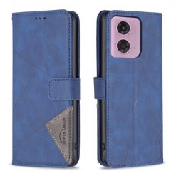 Knižkové puzdro Rhombus modré – Motorola Moto G34 5G | Lacné Kryty Lacné Kryty | Knižkové puzdro Rhombus modré – Motorola Moto G34 5G | Lacné Kryty