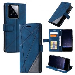 Lacné Kryty | Knižkové puzdro Rhombus modré – Xiaomi 14 | Lacné Kryty