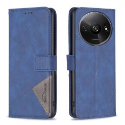 Knižkové puzdro Rhombus modré – Xiaomi Redmi A3 | Lacné Kryty Lacné Kryty | Knižkové puzdro Rhombus modré – Xiaomi Redmi A3 | Lacné Kryty