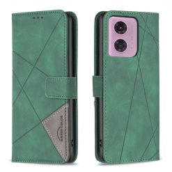 Knižkové puzdro Rhombus zelené – Motorola Moto G04 / G24 / E14 | Lacné Kryty Lacné Kryty | Knižkové puzdro Rhombus zelené – Motorola Moto G04 / G24 / E14 | Lacné Kryty