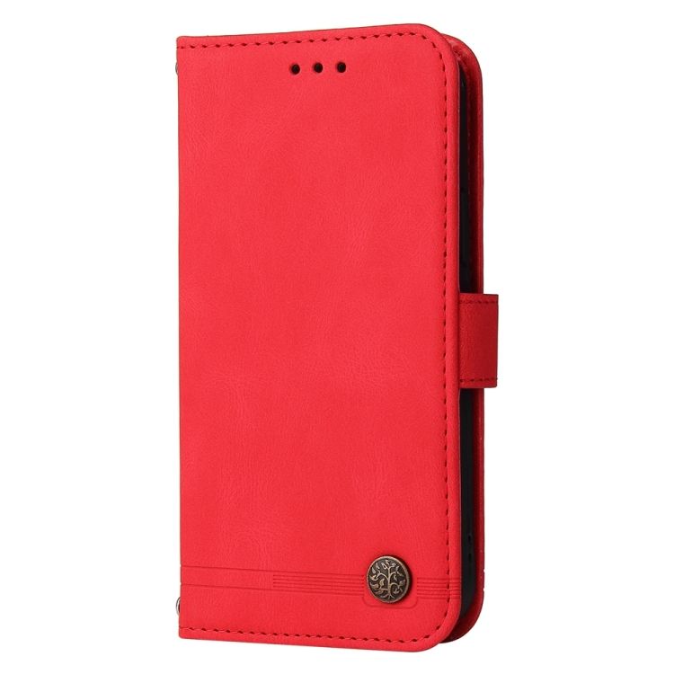 Knižkové puzdro Skin Feel case červené – OnePlus 12R