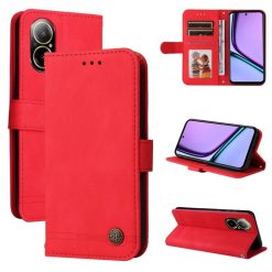 Lacné Kryty | Knižkové puzdro Skin Feel case červené – Realme C67 4G | Lacné Kryty