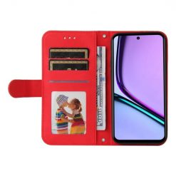 Lacné Kryty | Knižkové puzdro Skin Feel case červené – Realme C67 4G | Lacné Kryty
