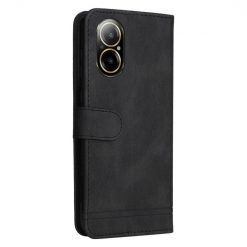 Lacné Kryty | Knižkové puzdro Skin Feel case čierne – Realme C67 4G | Lacné Kryty
