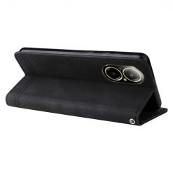 Lacné Kryty | Knižkové puzdro Skin Feel case čierne – Realme C67 4G | Lacné Kryty