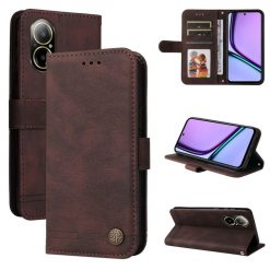 Lacné Kryty | Knižkové puzdro Skin Feel case hnedé – Realme C67 4G | Lacné Kryty