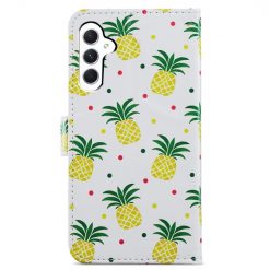 Lacné Kryty | Knižkové puzdro Trendy Cross case Ananás – Samsung Galaxy A55 5G | Lacné Kryty