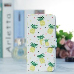 Lacné Kryty | Knižkové puzdro Trendy Cross case Ananás – Samsung Galaxy A55 5G | Lacné Kryty