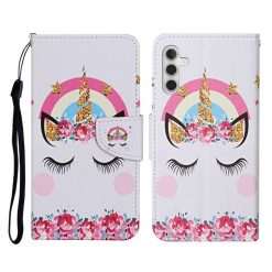 Knižkové puzdro Trendy Cross case Jednorožec – Samsung Galaxy A55 5G | Lacné Kryty Lacné Kryty | Knižkové puzdro Trendy Cross case Jednorožec – Samsung Galaxy A55 5G | Lacné Kryty
