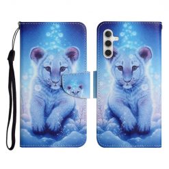 Lacné Kryty | Knižkové puzdro Trendy Cross case Leopard – Samsung Galaxy A55 5G | Lacné Kryty