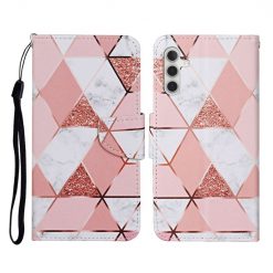 Lacné Kryty | Knižkové puzdro Trendy Cross case Mramor – Samsung Galaxy A55 5G | Lacné Kryty